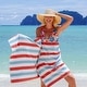 preview thumbnail 26 of 32, Arkwright Cabo Cabana 4-Piece Oversized Striped Beach Towel Set - 30x70