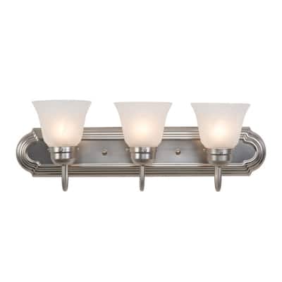 Yosemite Home Decor Vanity Lighting Series Three Lights Vanity - Silver