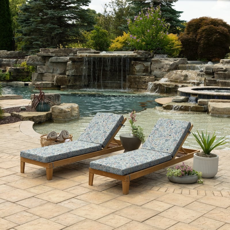ARDEN Foam Outdoor Chaise Lounge Cushion, 21 x 72