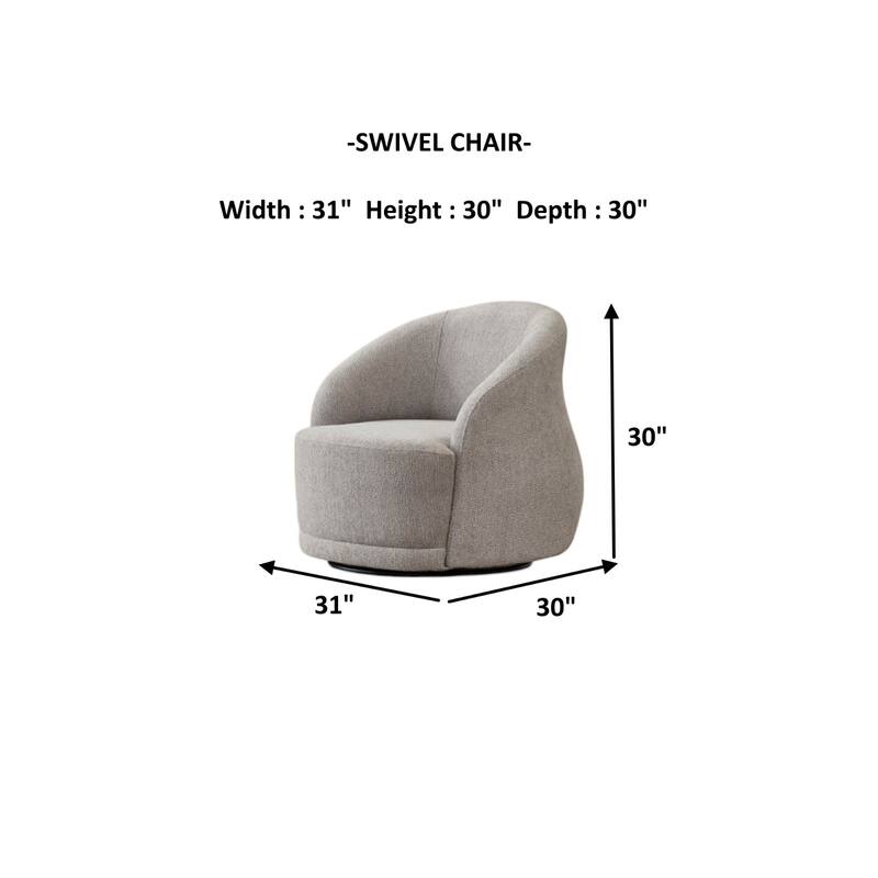 Duru 4 Pieces Living Room Sets 2 Sofa 2 Chair