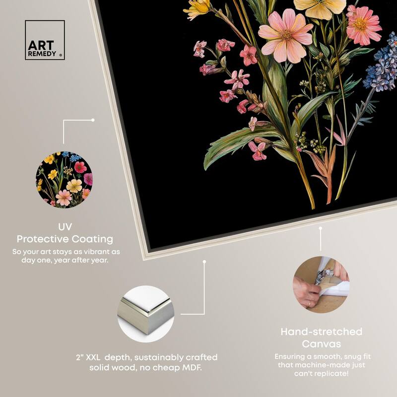 Darkling Daisies I Canvas by Art Remedy