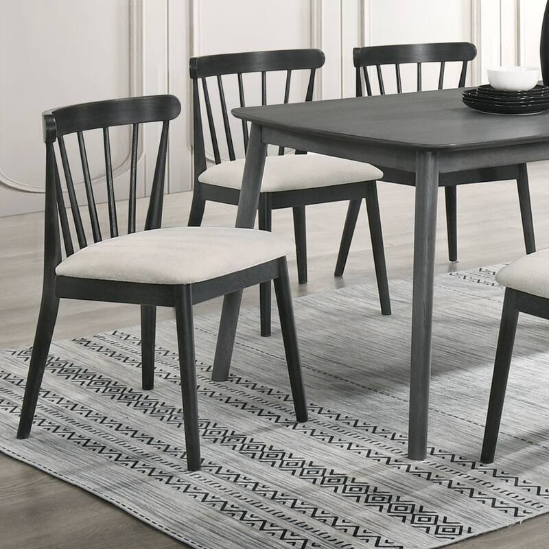 Wood Dining Chair Solid Chair Set of 2