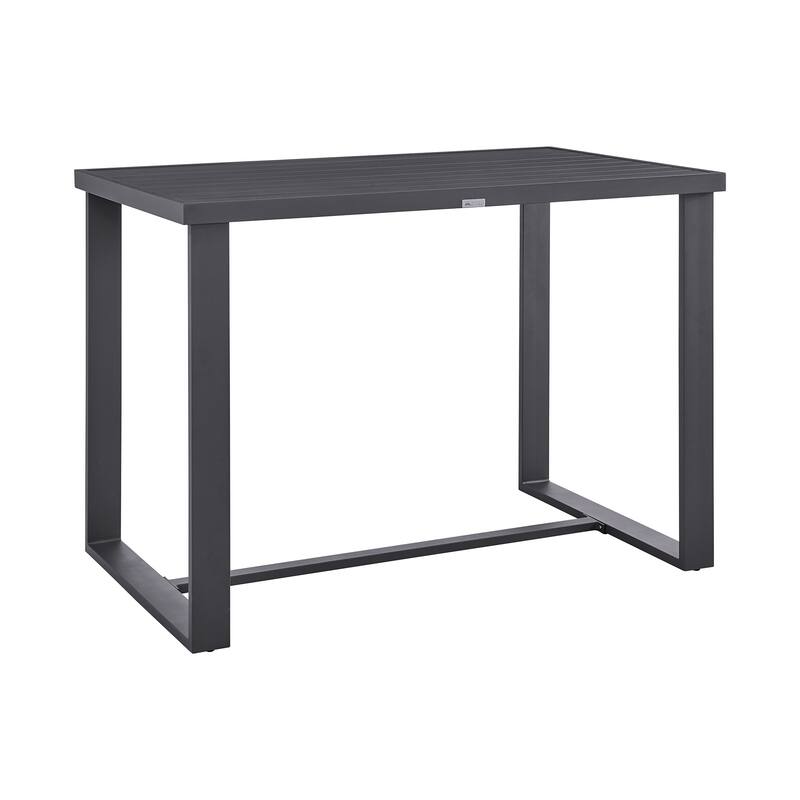 Argiope Grey Aluminum Outdoor 5-Piece Bar Height Dining Set