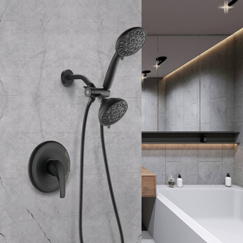 Proox 5 Inch Shower Rainfall Faucet with Hand Shower System Valve Included