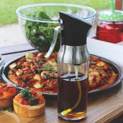 2 in 1 Olive Oil & Vinegar Sprayer Seasoning Bottle 200ml