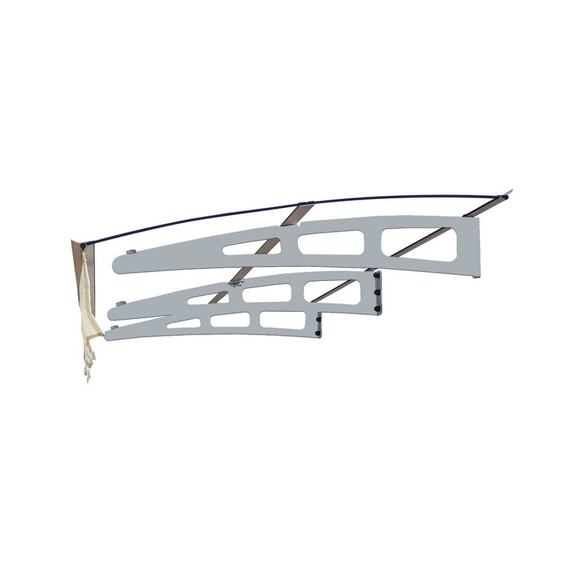 Series Door Window Awning Canopy Made of 0.137" Thick Crystal Solid Polycarbonate Sheet and Aluminum Alloy with Valance