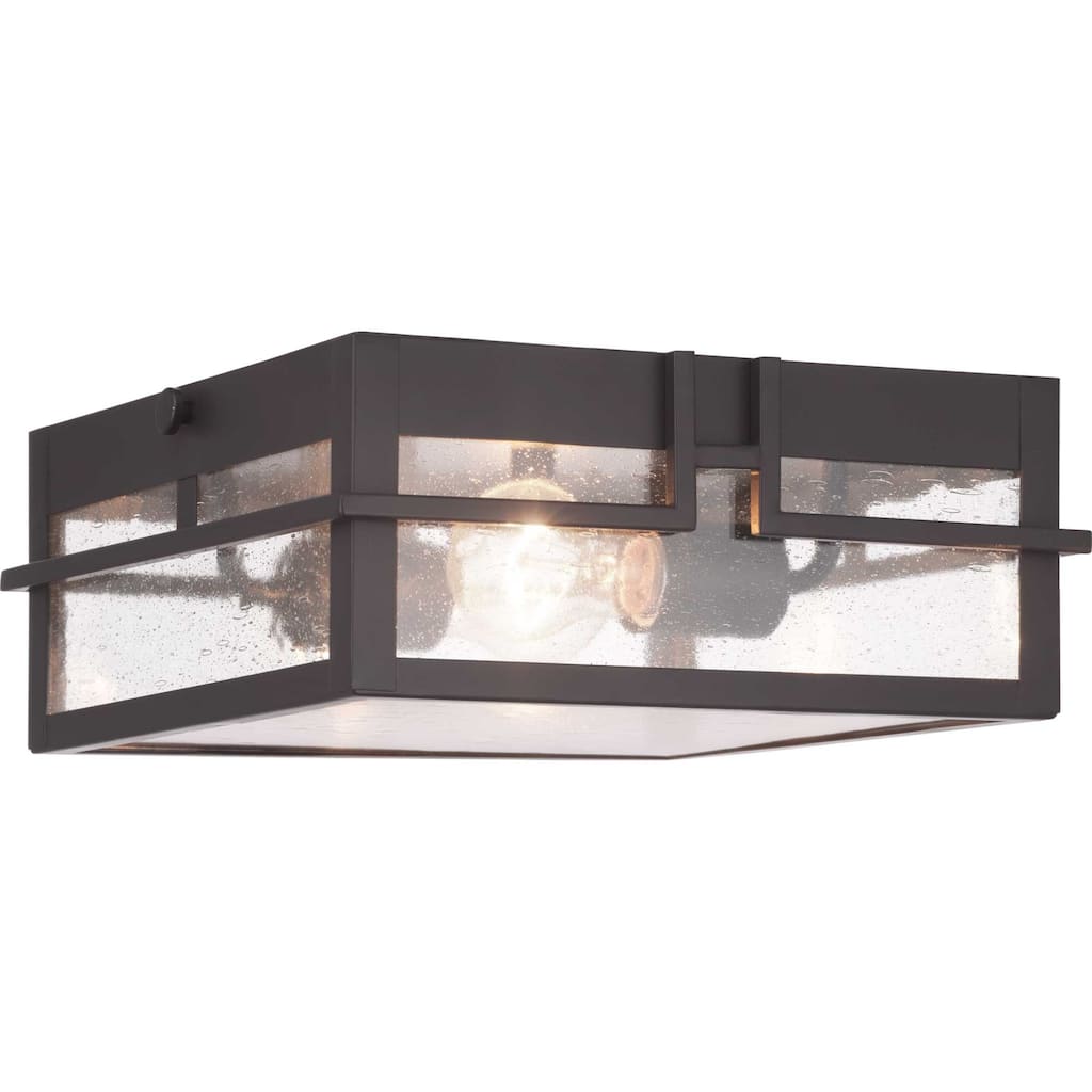 Progress Lighting Boxwood 2 Light 11" Wide Outdoor Flush Mount Square