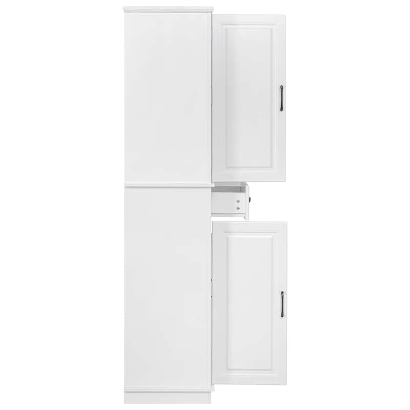 71" Tall Kitchen Pantry Cabinet with 3 Pull-Out Organizers, Freestanding Cupboard With Adjustable Shelves, Versatile Storage