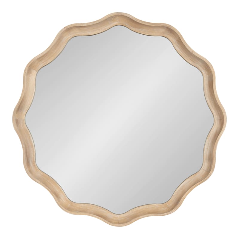 Kate and Laurel Hatherleigh Round Scallop Mirror