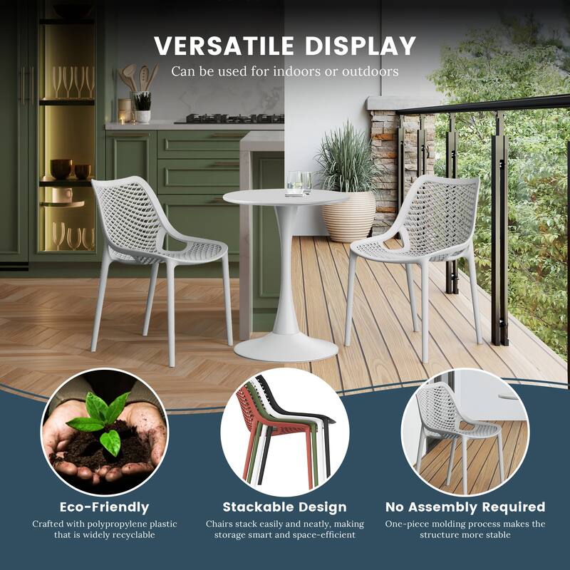 Frond and Form 2-Person Outdoor Round Dining Set