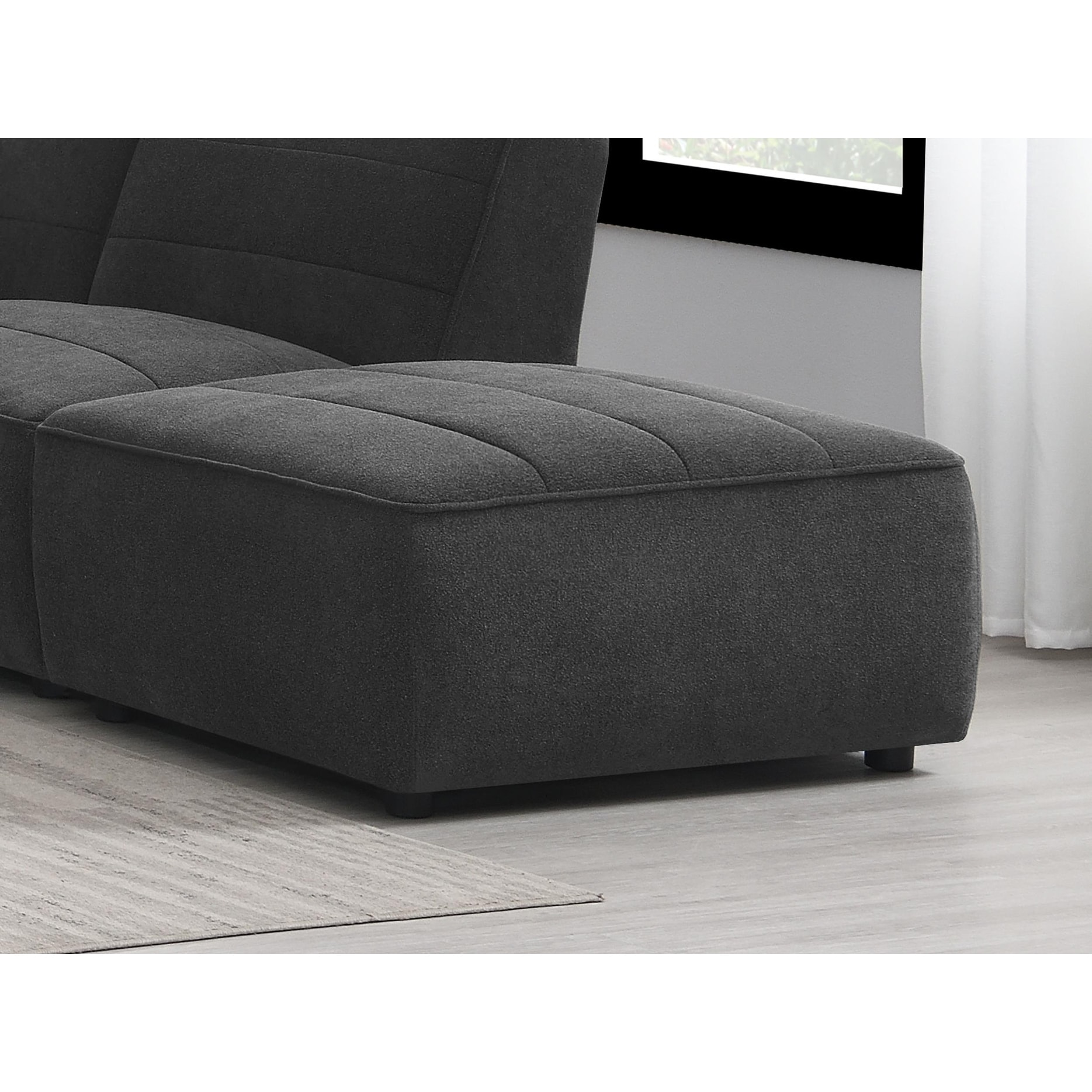 Sunny Square Upholstered Ottoman