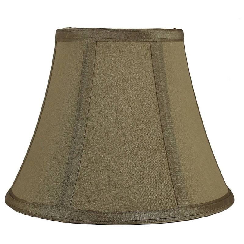 Faux Silk Bell Lamp Shade, 5 inch Top, 9 inch Bottom, 7 inch Slant