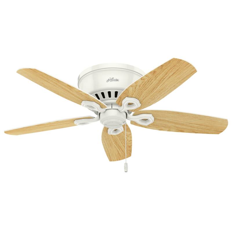 Hunter 42" Builder Low Profile Ceiling Fan with 3-Light LED Light Kit and Pull Chain