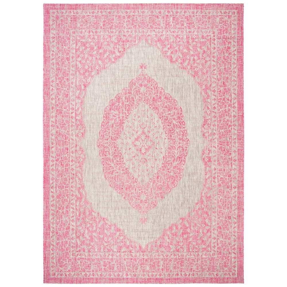 SAFAVIEH Courtyard Thoma Medallion Indoor/ Outdoor Waterproof Patio Backyard Rug