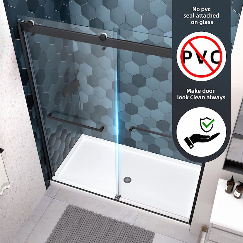 Advanced Sliding Shower Door with Soft Close and Premium Components for Enhanced Bathroom Experience