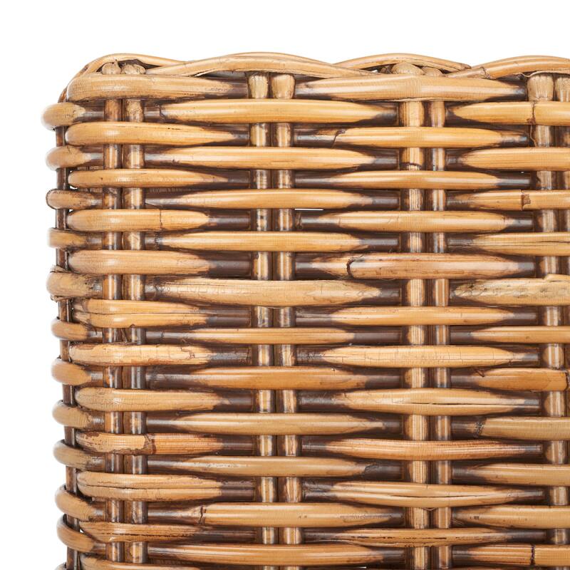SAFAVIEH Tobie Rattan 23.6-inch Counter Stool