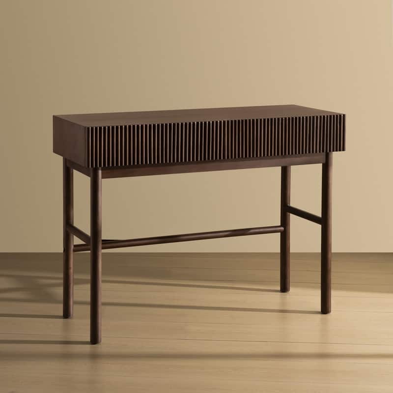 Solid Wood Console Table with 2-Drawer