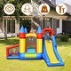 preview thumbnail 4 of 6, Inflatable Bounce House with Basketball Rim and 780W Blower - Multi - 130" x 118" x 82.5"