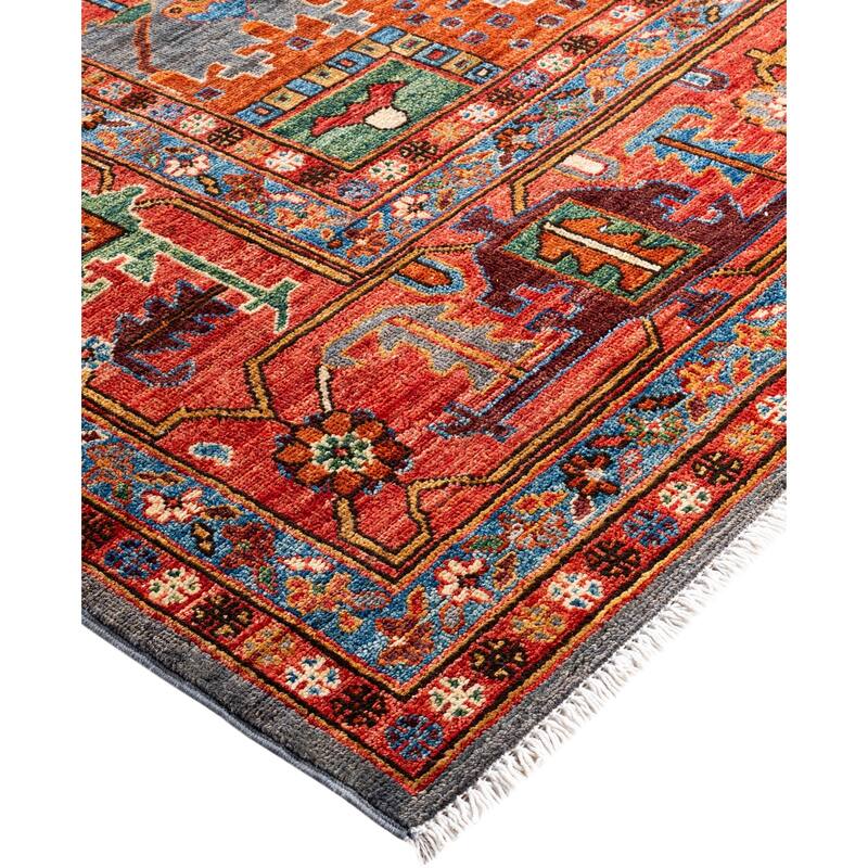 Serapi One-of-a-Kind Hand-Knotted Area Rug - Gray - 10' 0" x 13' 10"