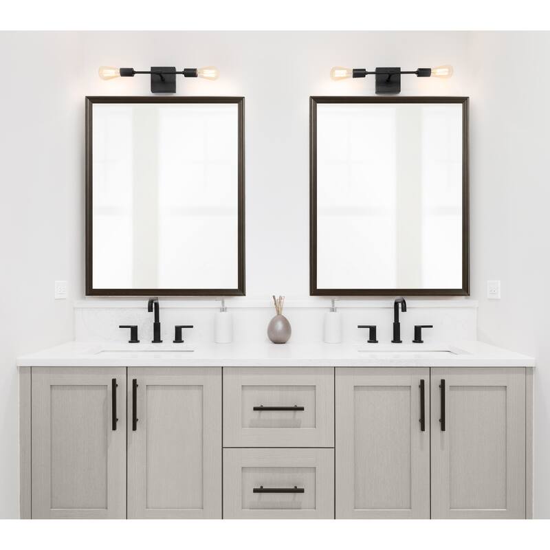 Kate and Laurel Colette Rectangle Bathroom Wall Mirror