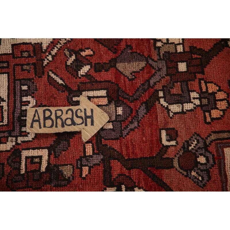 Geometric Bakhtiari Persian Vintage Area Rug Handmade Wool Carpet - 6'8"x 10'6"