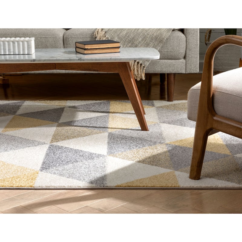 Well Woven Mid Century Modern Geometric Area Rug