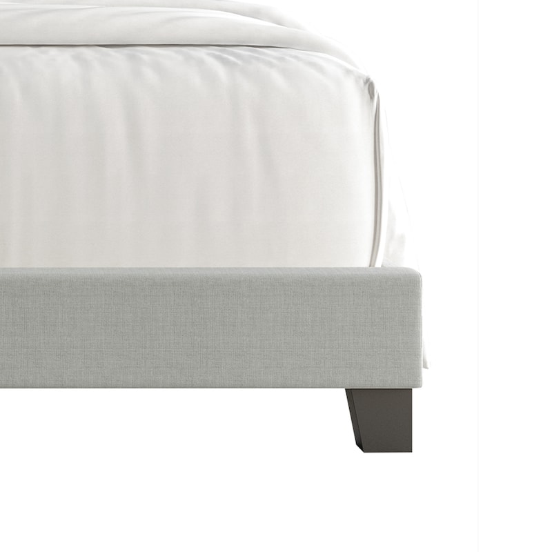 CraftPorch Simple and Clean Linen Upholstered Bed