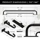 preview thumbnail 9 of 63, Meriville Double Wrap Around Blackout Curtain Rod Set - 1-inch Diameter Front Rod and 5/8-inch Diameter Back Rod