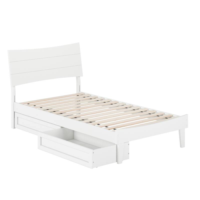 Phoenix Wood Platform Bed with Storage Drawers