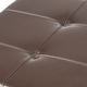preview thumbnail 5 of 10, Alfred Brown Bonded Leather Storage Ottoman by Christopher Knight Home