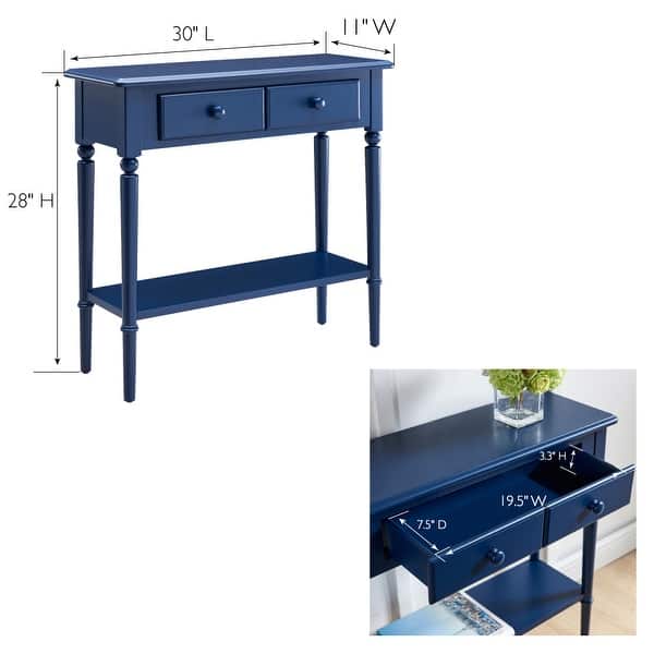 Leick Home Coastal One Drawer Narrow Hall Console Sofa Table - Bed Bath ...