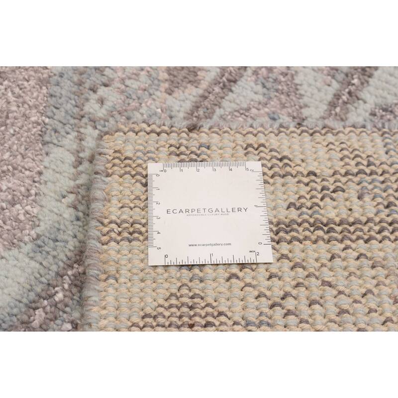 ECARPETGALLERY Hand-knotted Jules Serapi Grey Silk, Wool Rug - 5'3 x 7'6