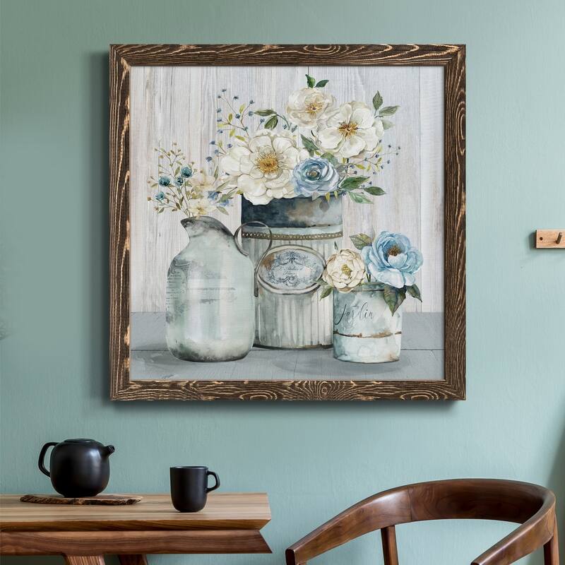 French Garden Flowers II-Premium Framed Canvas - Ready to Hang