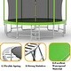 preview thumbnail 17 of 19, 15 ft. Round Outdoor Trampoline with Safety Enclosure Net