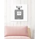 preview thumbnail 9 of 13, Oliver Gal 'Silver Classic Number 5' Fashion and Glam Wall Art Canvas Print - Gray, White 20 x 20