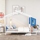 preview thumbnail 3 of 4, Full Size Platform Bed with Separate Storage Pen Case, Built-in Desk and Two Drawers