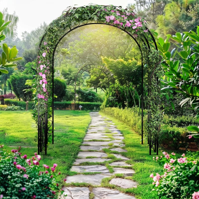 Decorative Metal Garden Trellis Arch Climbing Plants Wedding Ceremony