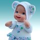 preview thumbnail 4 of 3, Baby's First Love Bear Doll - White Quilted Outfit, Interactive Musical Toy 3mo+