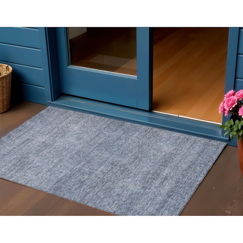 HomeRoots Abstract Transitional Rectangle Outdoor Rug - 3' x 5'