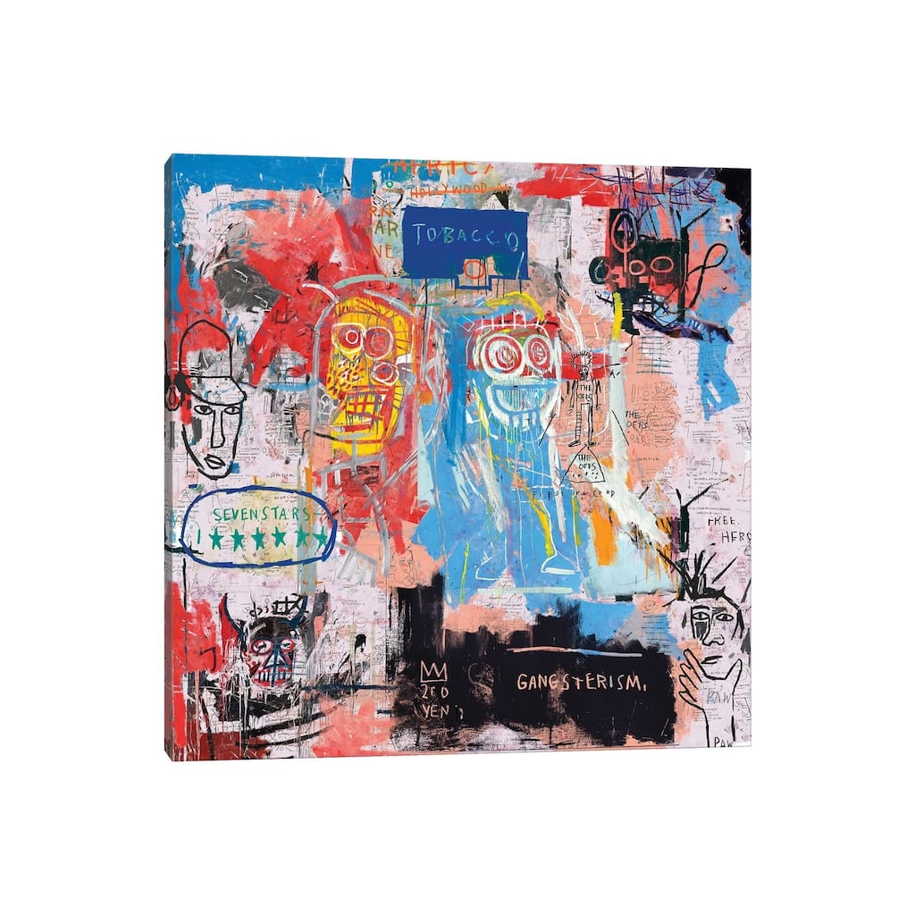 iCanvas 'Basquiat Style II' by PinkPankPunk Canvas Print