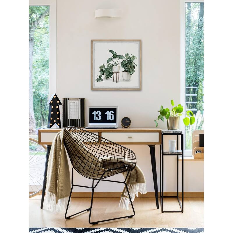 Indoor Blooming Garden Framed Wall Art, Floral Delight - A Blooming Accent for Your Living Space