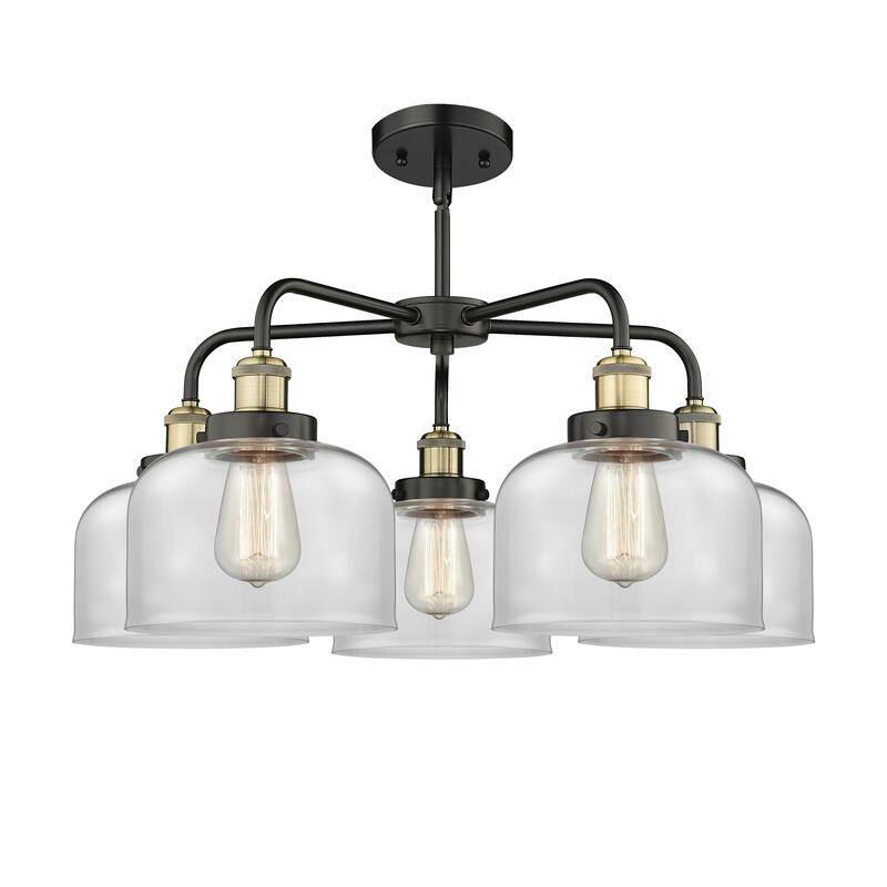 Innovations Lighting Bell - 5 Light 26" Stem Hung Chandelier