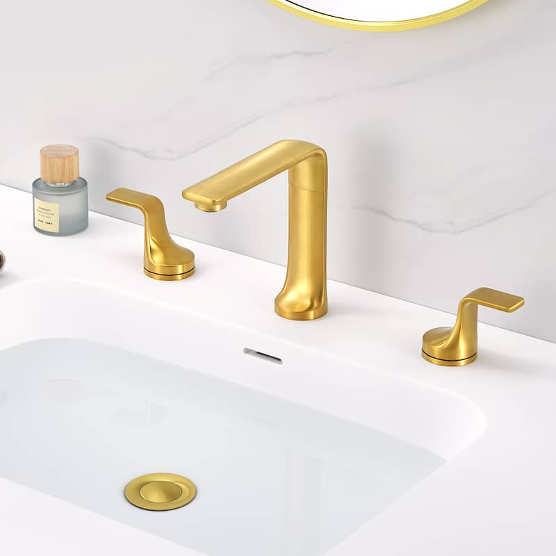 Varen 8 in. Widespread 2-Handle Bathroom Faucet with Drain
