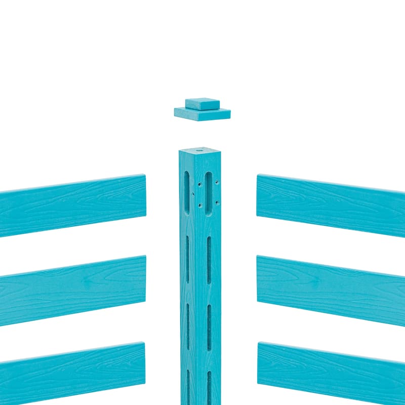 Courtyard Privacy Fence No Pit Digging Type, More Convenient For Outdoor Installation,2,4-Panel - 39.3 in. W x 35.6 in. H