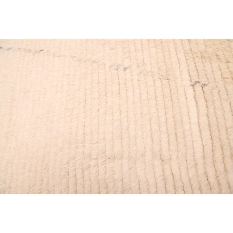 ECARPETGALLERY Hand-knotted Looma Cream Wool Rug - 8'3 x 10'3