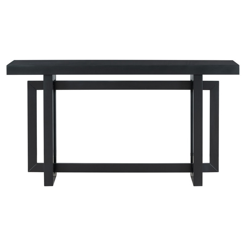 Long black shop sofa table