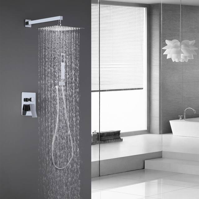 12 Inches Shower System Bathroom Luxury Rain Mixer Shower