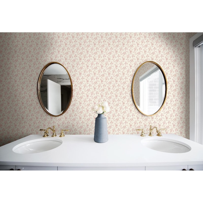 Seabrook Designs Chantilly Miniflora Unpasted Wallpaper