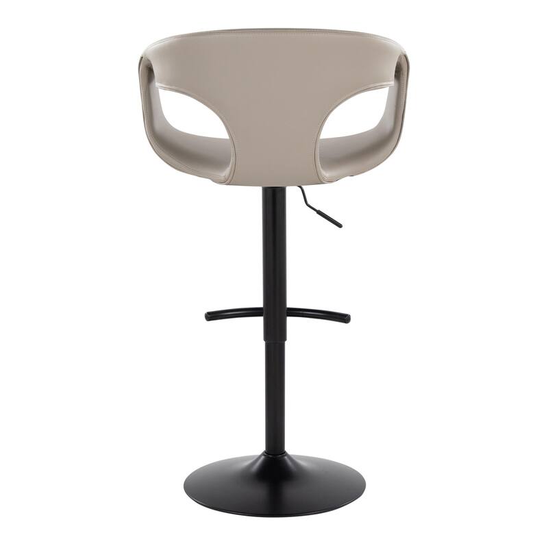 Porch & Den Saurya Adjustable Bar Stool with Rounded T Footrest (Set of 2)