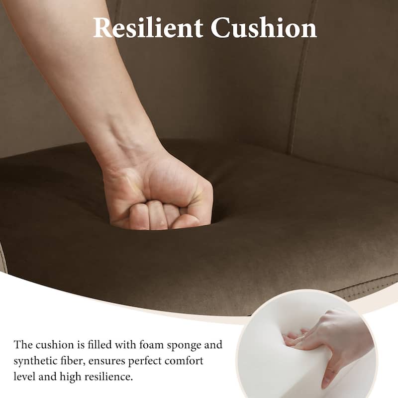 Modern 29"W Upholstered Swivel Barrel Chair for Living Room Set of 2